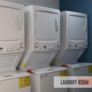 a group of white appliances in a room at NIU Modern & Centric Lofts in Mexico City +21 photos
