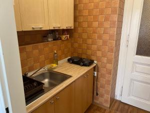 Kuchyň nebo kuchyňský kout v ubytování Hostel EMMA