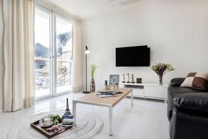 TV a/nebo společenská místnost v ubytování Meteora Pension