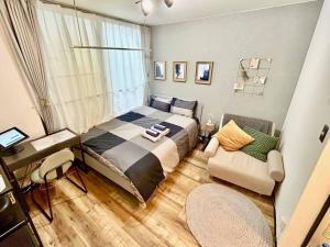 The Hotel SPACE 下北沢房間的床