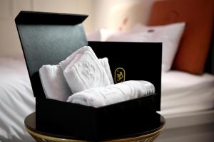 Baba Hotel Gimcheon客房内的一张或多张床位