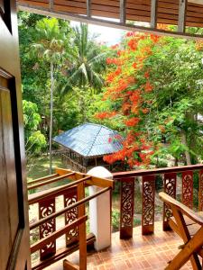 Balkón nebo terasa v ubytování Koh Tao Tropicana Resort