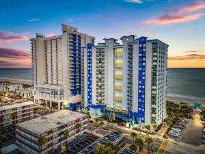 a group of tall buildings in front of the ocean at The Grand Myrtle BAY VIEW 1503 Full New Remodel in Myrtle Beach