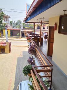 شرفة أو تراس في Hotel Mirage Sauraha