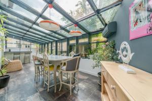 Χώρος καθιστικού στο Maison d'hôtes Villa Richelieu