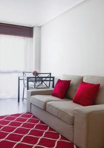 A seating area at Cituspace Cuzco