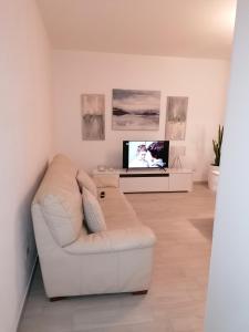 TV a/nebo společenská místnost v ubytování Little house