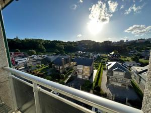 a view from the balcony of a apartment building at Oktheway Et Suseia in Sarria