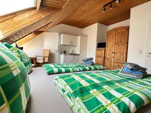 Postel nebo postele na pokoji v ubytování Haus Brandes