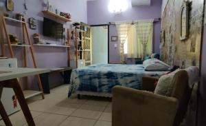 TV/trung tâm giải trí tại Pernoites no Ateliê La Rosa II