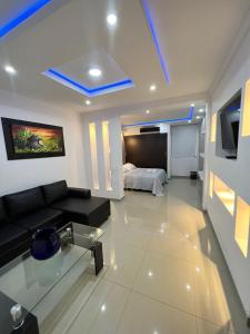 Posezení v ubytování Aparta Hotel El Cacique Upar