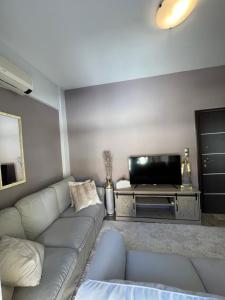 TV a/nebo společenská místnost v ubytování APARTMENT DOWNTOWN + 3 fotografie