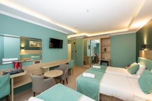 TV a/nebo společenská místnost v ubytování The Hotel Ottoman City Istanbul
