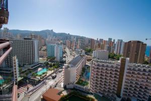 an aerial view of a city with tall buildings at TORREMAR 17-E Levante Beach in Benidorm