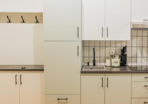 Kuchyň nebo kuchyňský kout v ubytování Apartamenty Optimal