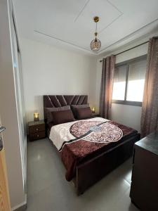 Postel nebo postele na pokoji v ubytování Appartement Irena neuf à 5 min de la plage