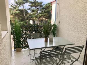 Μπαλκόνι ή βεράντα στο SUNSET 3 pieces centre Moulleau 50 m de la plage +5 φωτογραφίες