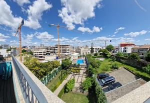a view of a city from the balcony of a apartment at Porto Pool Spot in Porto