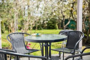 Vonkajšia záhrada v ubytovaní Apartamenty Przylesie