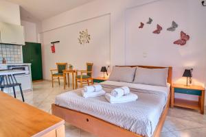 พื้นที่นั่งเล่นของ Logas Beach Studios Peroulades Corfu