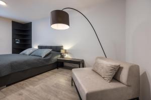 Postel nebo postele na pokoji v ubytování Apartmány Na Lánech