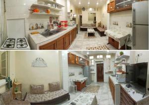 a kitchen with a sink and a stove top oven at dreamHome in Sétif