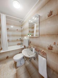 Koupelna v ubytování Apartmani Rita