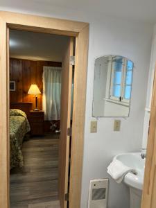 Koupelna v ubytování Doray Motel Lake George + 37 fotografií
