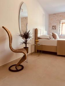 Postel nebo postele na pokoji v ubytování Oleander Apartment & Room Centar