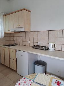 Kuchnia lub aneks kuchenny w obiekcie Evridiki Apartments