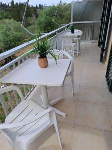 Balkon lub taras w obiekcie Evridiki Apartments