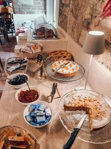 the country house内部或周边提供的食物