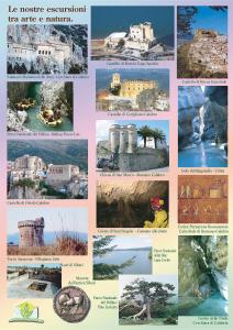 un collage d’images de villes et de bâtiments dans l'établissement Società Agricola MG Florplant, à Francavilla Marittima