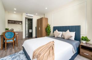 Voodi või voodid majutusasutuse Jan Hostel Central Point toas