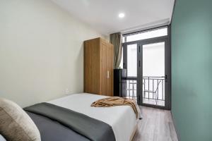 Voodi või voodid majutusasutuse Jan Hostel Central Point toas