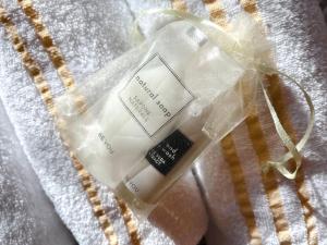 a bottle of soap in a plastic bag at Agricantus 2000 in Capoterra