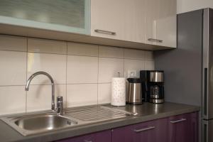Kuchyň nebo kuchyňský kout v ubytování Apartments Lea
