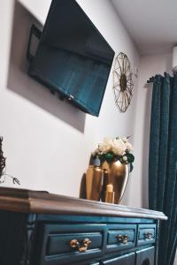 TV a/nebo společenská místnost v ubytování Villa-Apartments Bognar