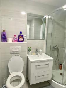 Ένα μπάνιο στο Jelena apartment Bar