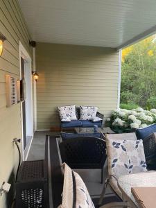 Posezení v ubytování Condo-hôtel Le Champlain - Condo103 Bromont