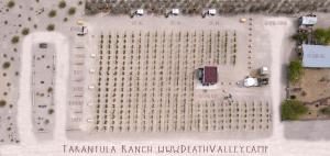 Tarantula Ranch Campground & Vineyard near Death Valley National Park鸟瞰图
