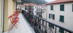 En balkon eller terrasse på Casa Tykhe