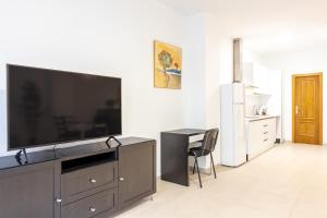 Telewizja i/lub zestaw kina domowego w obiekcie Málaga Center Flat. City Center Train Station