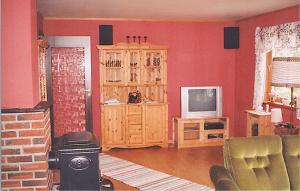TV a/nebo společenská místnost v ubytování Holiday Home Etne Sørstranda