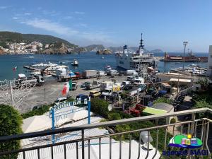 a view of a marina with boats in the water at Magi - Pergola in Ponza