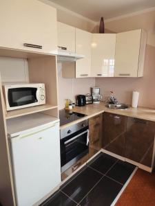 Kuchyň nebo kuchyňský kout v ubytování Kiljan Apartments & Rooms