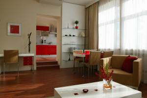 Kuchyň nebo kuchyňský kout v ubytování Mamaison Residence Sulekova Bratislava