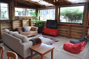 Posezení v ubytování Kauri Villas
