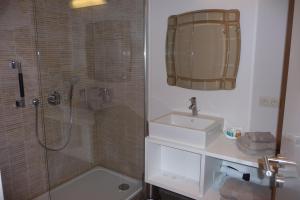Koupelna v ubytování B&B Riche Terre