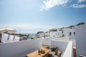 a view from the balcony of a villa at Pera houses 2-bedroom in the center of Lindos in Líndos